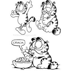 Dibujo para colorear: Garfield (Dibujos animados) #26222 - Dibujos para Colorear e Imprimir Gratis
