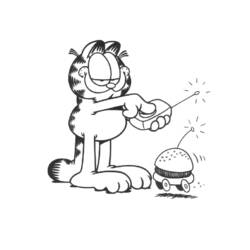 Dibujo para colorear: Garfield (Dibujos animados) #26224 - Dibujos para Colorear e Imprimir Gratis