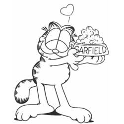 Dibujo para colorear: Garfield (Dibujos animados) #26230 - Dibujos para Colorear e Imprimir Gratis