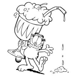 Dibujo para colorear: Garfield (Dibujos animados) #26236 - Dibujos para Colorear e Imprimir Gratis