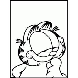 Dibujo para colorear: Garfield (Dibujos animados) #26245 - Dibujos para Colorear e Imprimir Gratis