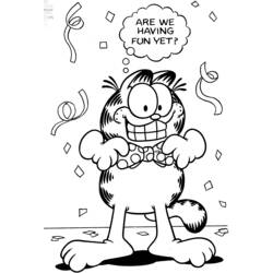 Dibujo para colorear: Garfield (Dibujos animados) #26254 - Dibujos para Colorear e Imprimir Gratis