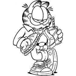 Dibujo para colorear: Garfield (Dibujos animados) #26257 - Dibujos para Colorear e Imprimir Gratis