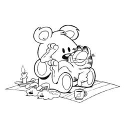 Dibujo para colorear: Garfield (Dibujos animados) #26287 - Dibujos para Colorear e Imprimir Gratis