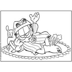 Dibujo para colorear: Garfield (Dibujos animados) #26302 - Dibujos para Colorear e Imprimir Gratis