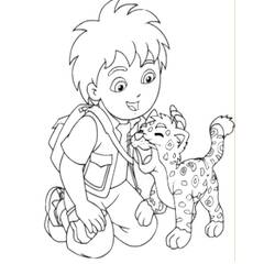Dibujo para colorear: Go Diego! (Dibujos animados) #48543 - Dibujos para Colorear e Imprimir Gratis