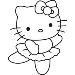 Dibujo para colorear: Hello Kitty (Dibujos animados) #36726 - Dibujos para Colorear e Imprimir Gratis