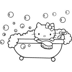Dibujo para colorear: Hello Kitty (Dibujos animados) #36730 - Dibujos para Colorear e Imprimir Gratis