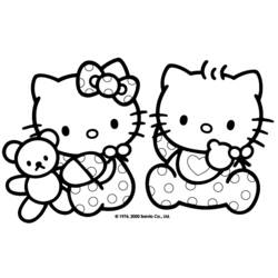 Dibujo para colorear: Hello Kitty (Dibujos animados) #36739 - Dibujos para Colorear e Imprimir Gratis