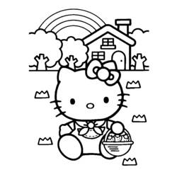 Dibujo para colorear: Hello Kitty (Dibujos animados) #36741 - Dibujos para Colorear e Imprimir Gratis