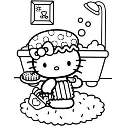 Dibujo para colorear: Hello Kitty (Dibujos animados) #36742 - Dibujos para Colorear e Imprimir Gratis