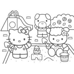 Dibujo para colorear: Hello Kitty (Dibujos animados) #36752 - Dibujos para Colorear e Imprimir Gratis