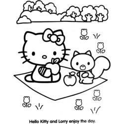Dibujo para colorear: Hello Kitty (Dibujos animados) #36754 - Dibujos para Colorear e Imprimir Gratis