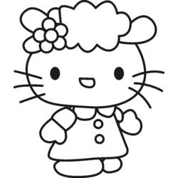 Dibujo para colorear: Hello Kitty (Dibujos animados) #36757 - Dibujos para Colorear e Imprimir Gratis