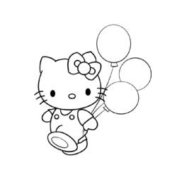 Dibujo para colorear: Hello Kitty (Dibujos animados) #36763 - Dibujos para Colorear e Imprimir Gratis