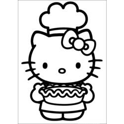 Dibujo para colorear: Hello Kitty (Dibujos animados) #36771 - Dibujos para Colorear e Imprimir Gratis