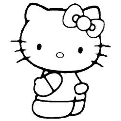 Dibujo para colorear: Hello Kitty (Dibujos animados) #36773 - Dibujos para Colorear e Imprimir Gratis