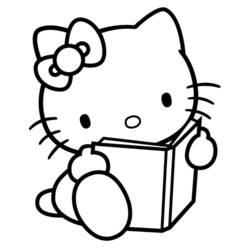 Dibujo para colorear: Hello Kitty (Dibujos animados) #36781 - Dibujos para Colorear e Imprimir Gratis