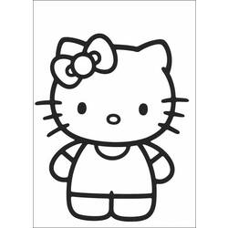 Dibujo para colorear: Hello Kitty (Dibujos animados) #36791 - Dibujos para Colorear e Imprimir Gratis