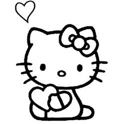 Dibujo para colorear: Hello Kitty (Dibujos animados) #36802 - Dibujos para Colorear e Imprimir Gratis