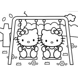 Dibujo para colorear: Hello Kitty (Dibujos animados) #36813 - Dibujos para Colorear e Imprimir Gratis