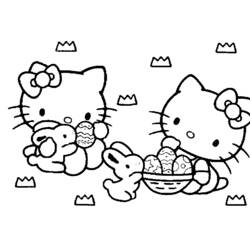 Dibujo para colorear: Hello Kitty (Dibujos animados) #36823 - Dibujos para Colorear e Imprimir Gratis