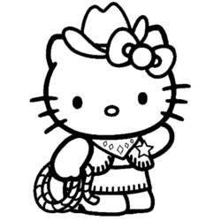 Dibujo para colorear: Hello Kitty (Dibujos animados) #36850 - Dibujos para Colorear e Imprimir Gratis