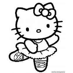 Dibujo para colorear: Hello Kitty (Dibujos animados) #36869 - Dibujos para Colorear e Imprimir Gratis