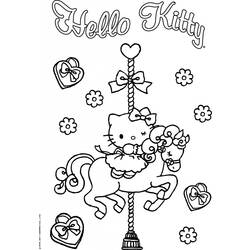 Dibujo para colorear: Hello Kitty (Dibujos animados) #36881 - Dibujos para Colorear e Imprimir Gratis