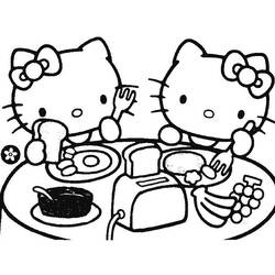 Dibujo para colorear: Hello Kitty (Dibujos animados) #36895 - Dibujos para Colorear e Imprimir Gratis