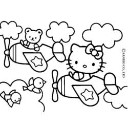 Dibujo para colorear: Hello Kitty (Dibujos animados) #36935 - Dibujos para Colorear e Imprimir Gratis