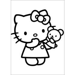 Dibujo para colorear: Hello Kitty (Dibujos animados) #36986 - Dibujos para Colorear e Imprimir Gratis