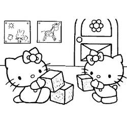 Dibujo para colorear: Hello Kitty (Dibujos animados) #37018 - Dibujos para Colorear e Imprimir Gratis