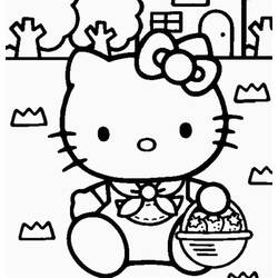 Dibujo para colorear: Hello Kitty (Dibujos animados) #37033 - Dibujos para Colorear e Imprimir Gratis