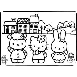 Dibujo para colorear: Hello Kitty (Dibujos animados) #37067 - Dibujos para Colorear e Imprimir Gratis