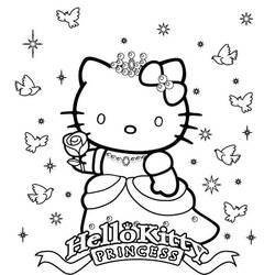 Dibujo para colorear: Hello Kitty (Dibujos animados) #37095 - Dibujos para Colorear e Imprimir Gratis