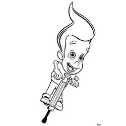 Dibujo para colorear: Jimmy Neutron (Dibujos animados) #49018 - Dibujos para Colorear e Imprimir Gratis