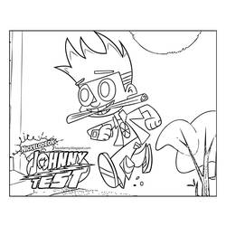 Dibujo para colorear: Johnny Test (Dibujos animados) #34991 - Dibujos para Colorear e Imprimir Gratis