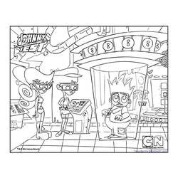 Dibujo para colorear: Johnny Test (Dibujos animados) #35002 - Dibujos para Colorear e Imprimir Gratis
