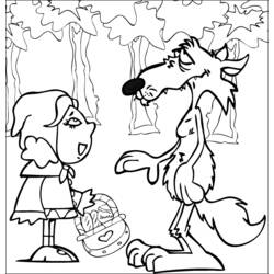 Dibujo para colorear: Little Red Riding Hood (Dibujos animados) #49202 - Dibujos para Colorear e Imprimir Gratis