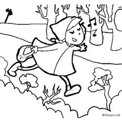 Dibujo para colorear: Little Red Riding Hood (Dibujos animados) #49216 - Dibujos para Colorear e Imprimir Gratis