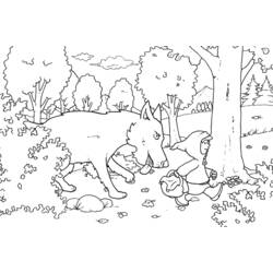 Dibujo para colorear: Little Red Riding Hood (Dibujos animados) #49320 - Dibujos para Colorear e Imprimir Gratis