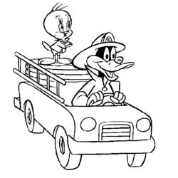 Dibujo para colorear: Looney Tunes (Dibujos animados) #39140 - Dibujos para Colorear e Imprimir Gratis