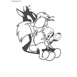 Dibujo para colorear: Looney Tunes (Dibujos animados) #39297 - Dibujos para Colorear e Imprimir Gratis