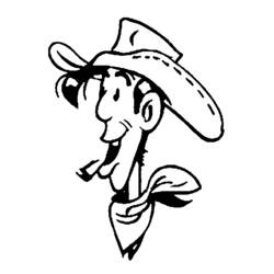 Dibujo para colorear: Lucky Luke (Dibujos animados) #25509 - Dibujos para Colorear e Imprimir Gratis
