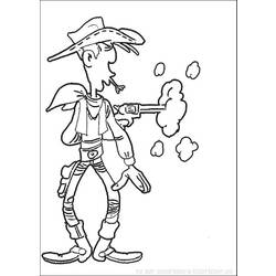 Dibujo para colorear: Lucky Luke (Dibujos animados) #25510 - Dibujos para Colorear e Imprimir Gratis
