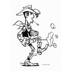 Dibujo para colorear: Lucky Luke (Dibujos animados) #25511 - Dibujos para Colorear e Imprimir Gratis