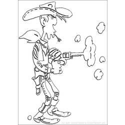 Dibujo para colorear: Lucky Luke (Dibujos animados) #25517 - Dibujos para Colorear e Imprimir Gratis