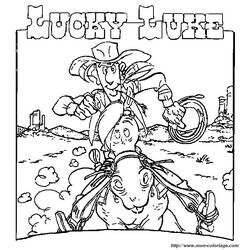 Dibujo para colorear: Lucky Luke (Dibujos animados) #25527 - Dibujos para Colorear e Imprimir Gratis