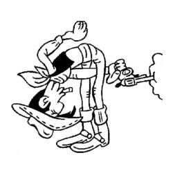 Dibujo para colorear: Lucky Luke (Dibujos animados) #25537 - Dibujos para Colorear e Imprimir Gratis